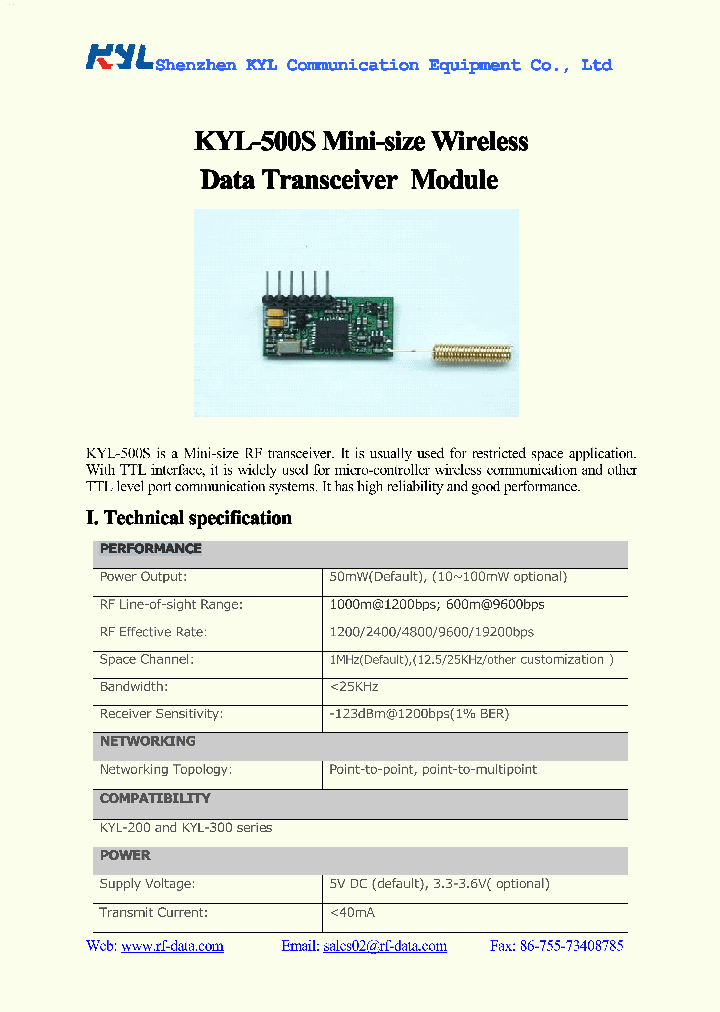 KYL-500S_6588603.PDF Datasheet