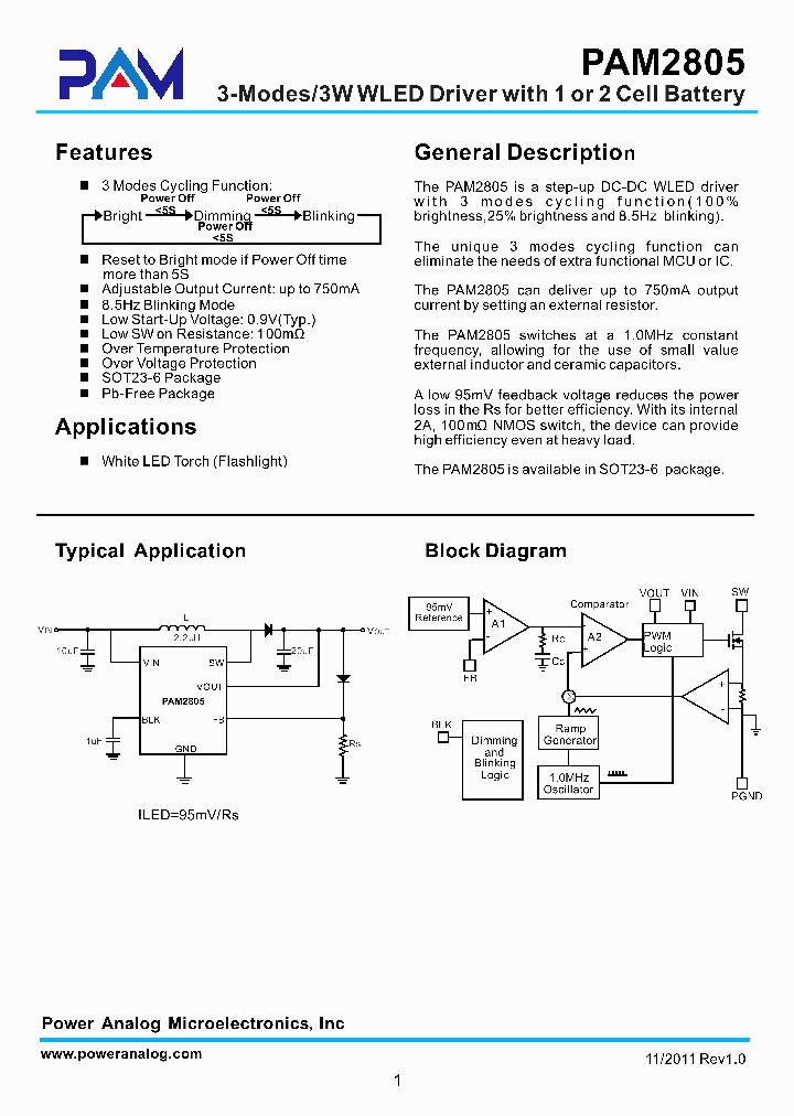 PAM2805_6597717.PDF Datasheet
