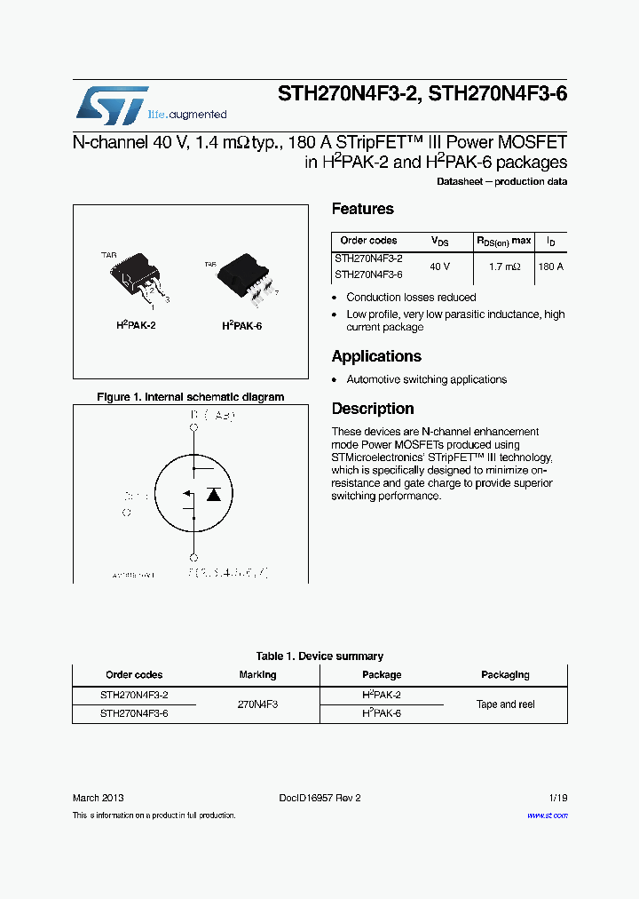 STH270N4F3-6_6597912.PDF Datasheet