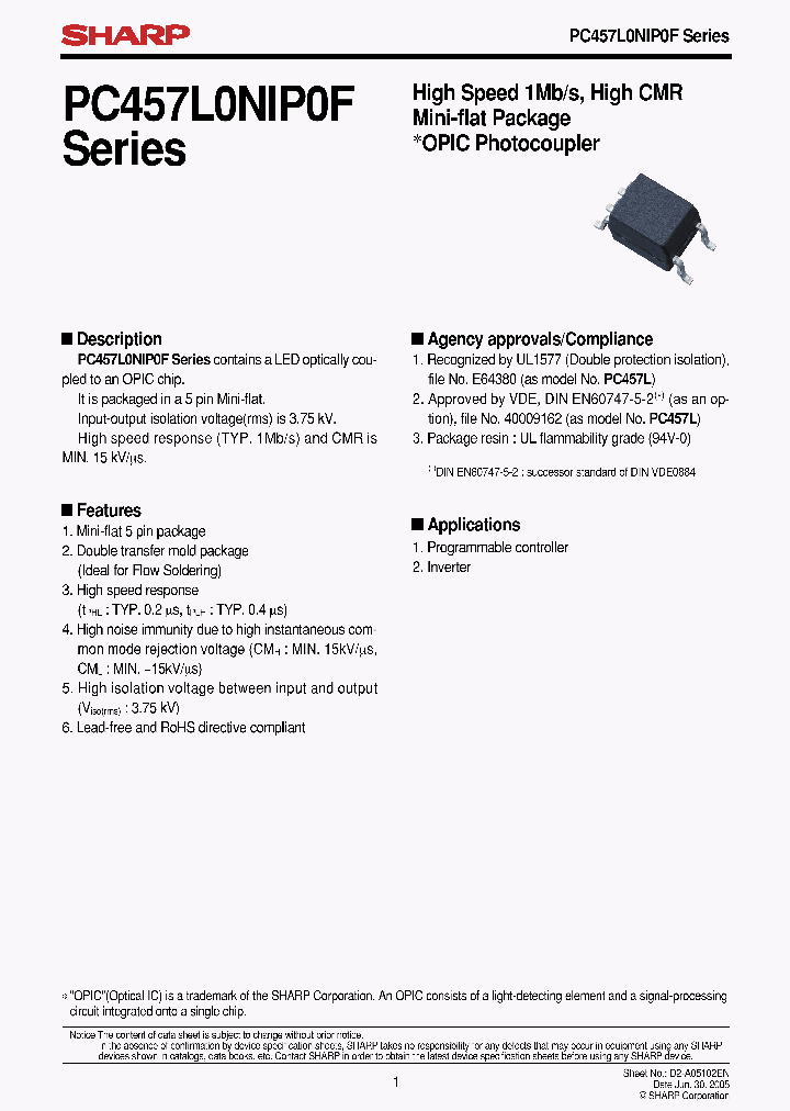 PC457L0NIP0F_6598390.PDF Datasheet