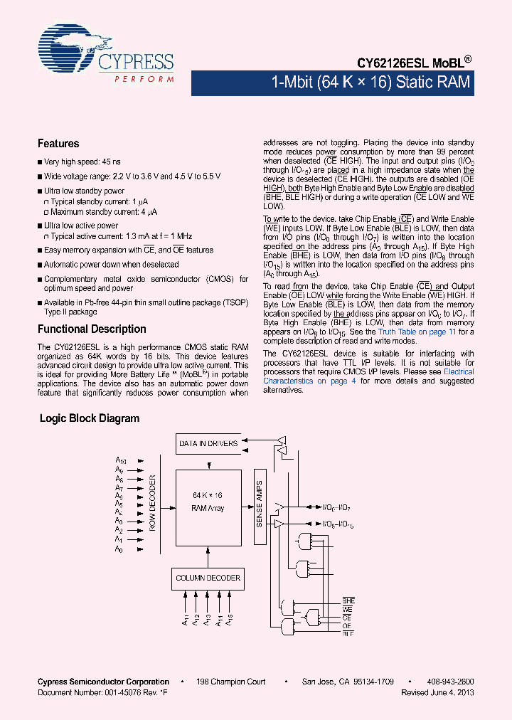 CY62126ESL-45ZSXI_6598527.PDF Datasheet