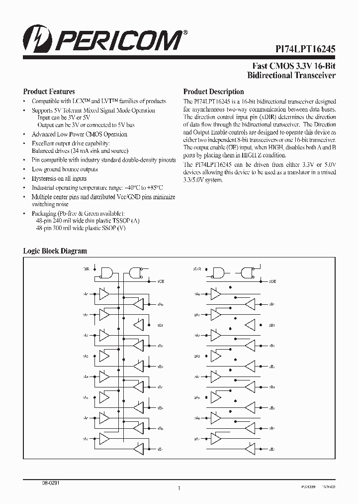 PI74LPT16245VE_6600218.PDF Datasheet