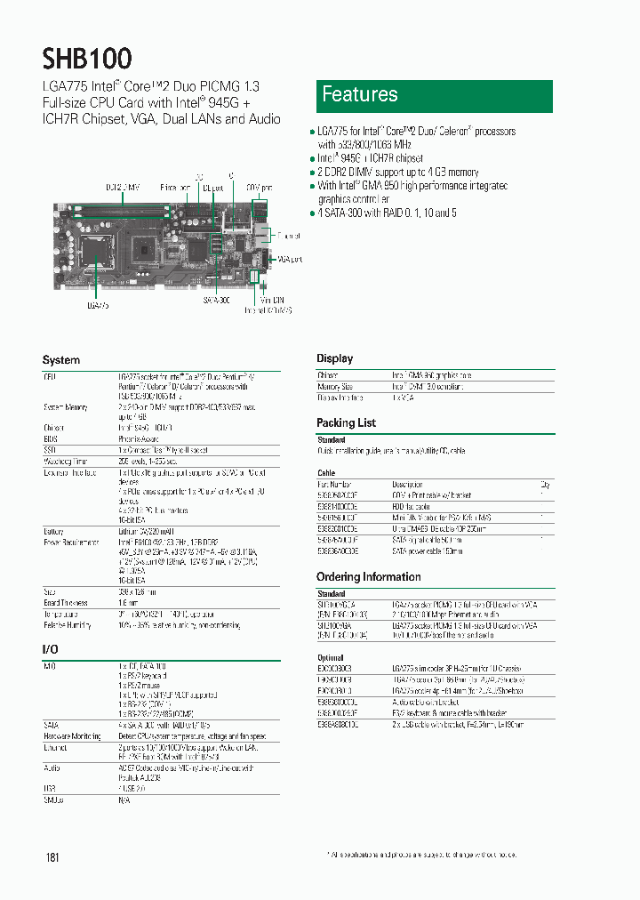 SHB100VGGA_6600280.PDF Datasheet