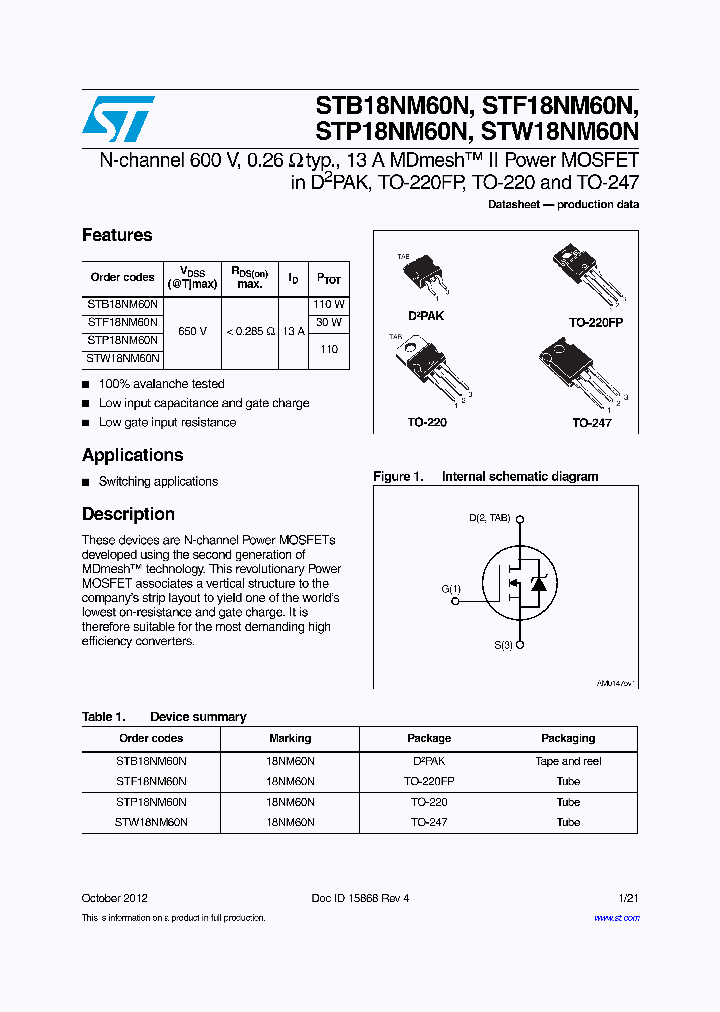 STP18NM60N_6600463.PDF Datasheet