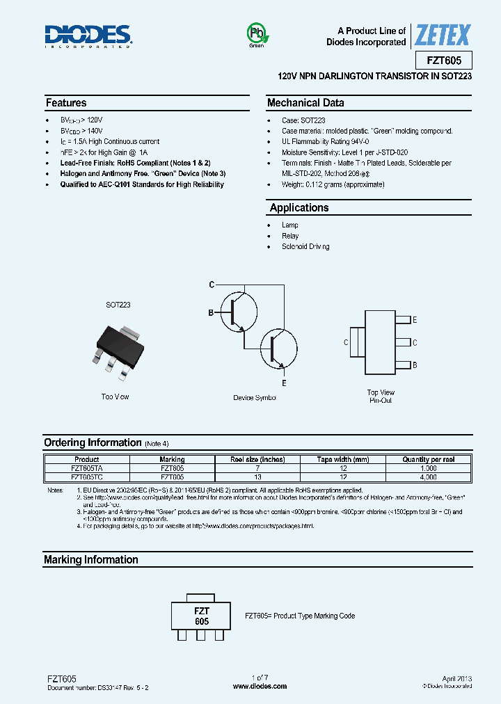 FZT605TA_6601177.PDF Datasheet