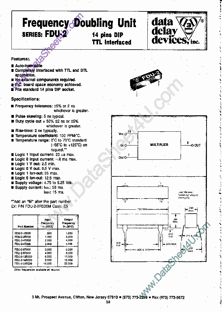 FDU2-16R000_6602004.PDF Datasheet
