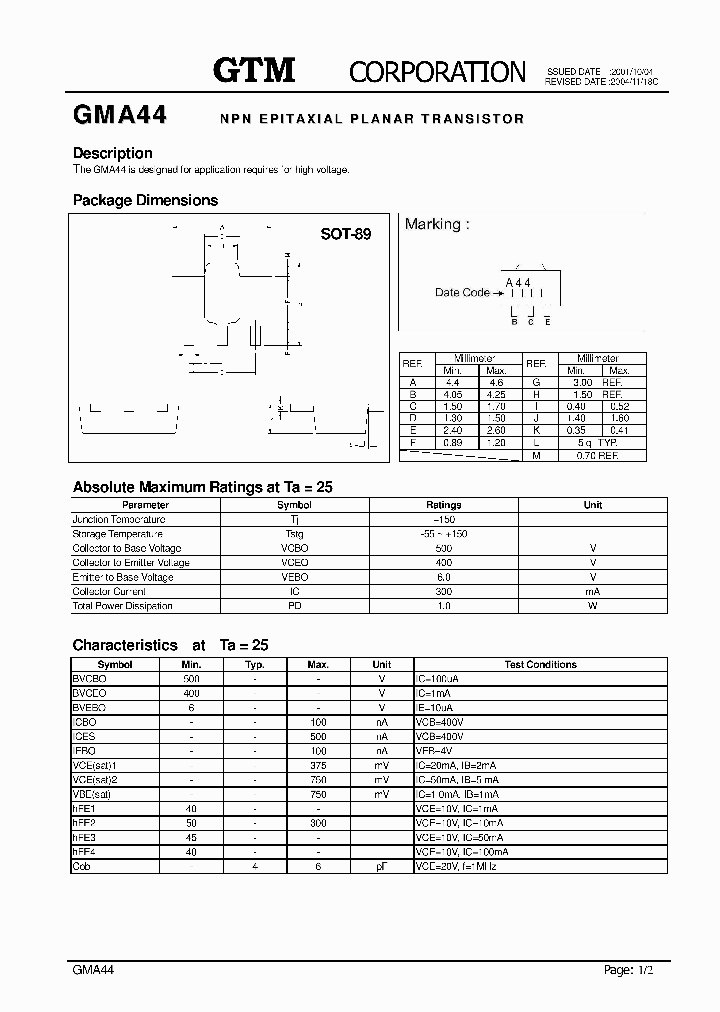 GMA44_6602269.PDF Datasheet