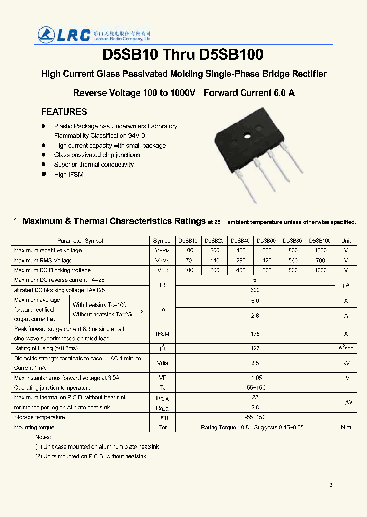 D5SB20_6602804.PDF Datasheet