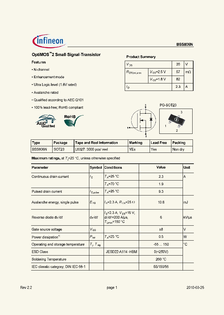 BSS806NL6327_6604432.PDF Datasheet
