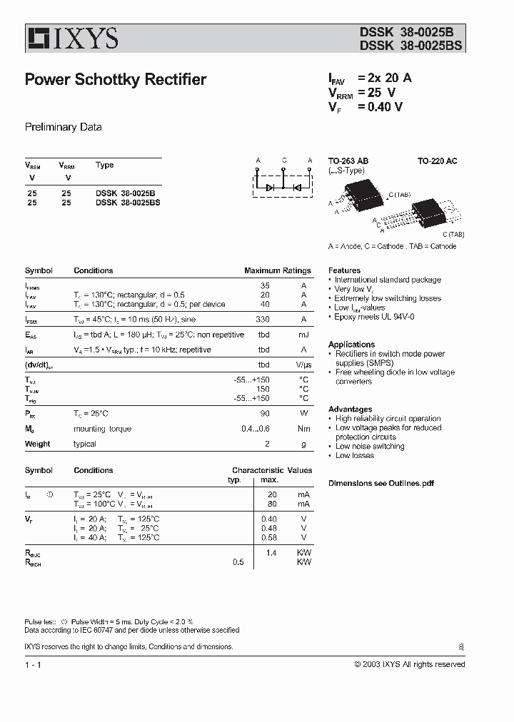 DSSK38-0025B_6604835.PDF Datasheet