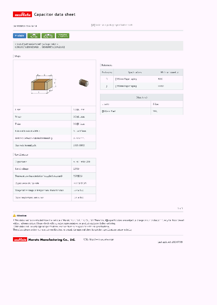 GRM188F51E104ZA01D_6604965.PDF Datasheet