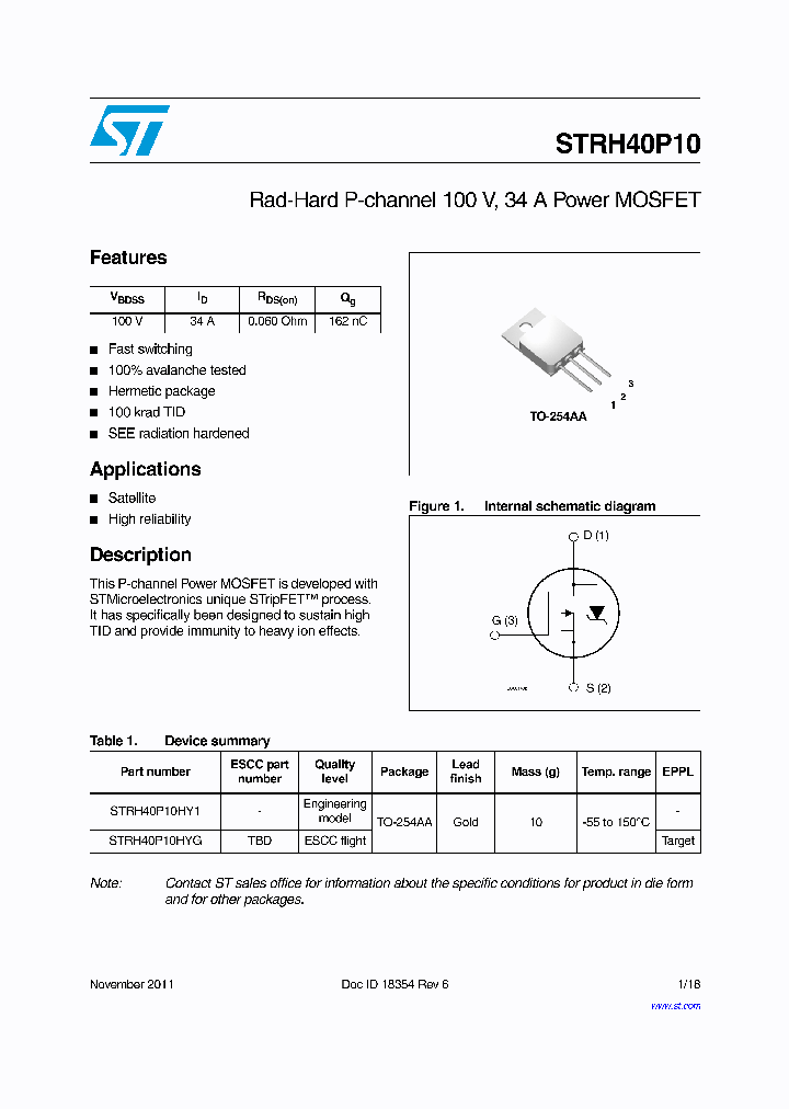 STRH40P10_6605532.PDF Datasheet