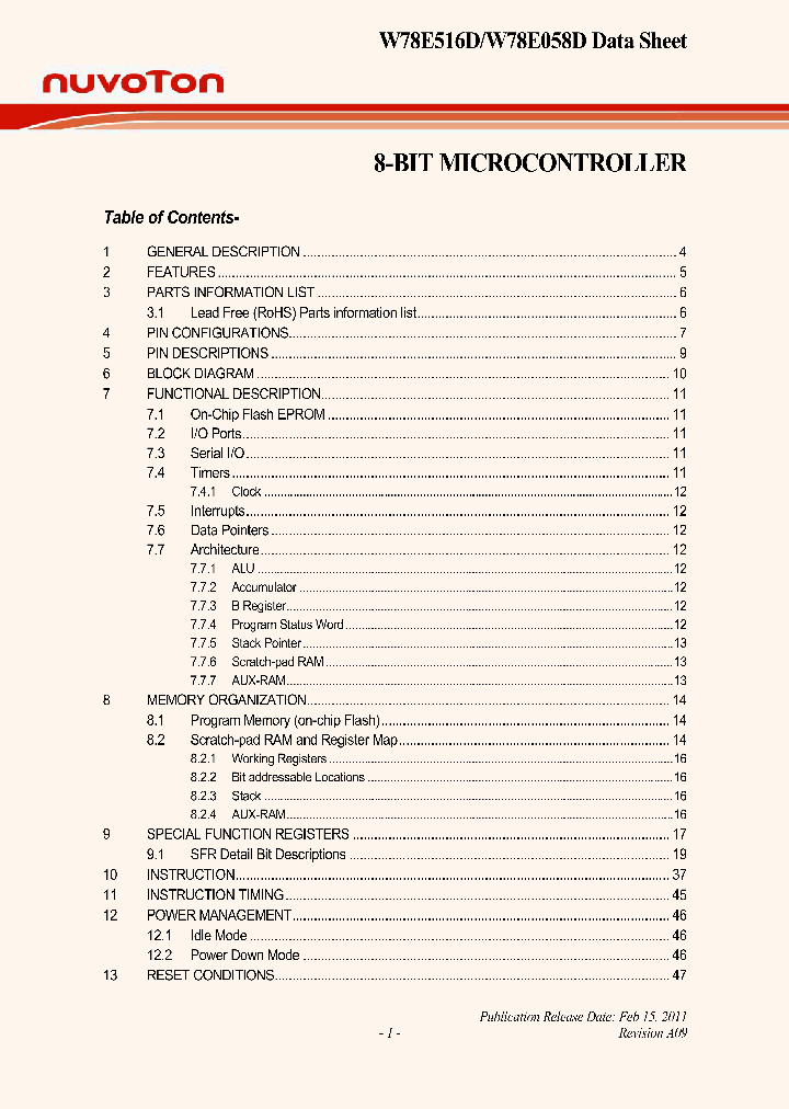 W78E516DDG_6605840.PDF Datasheet