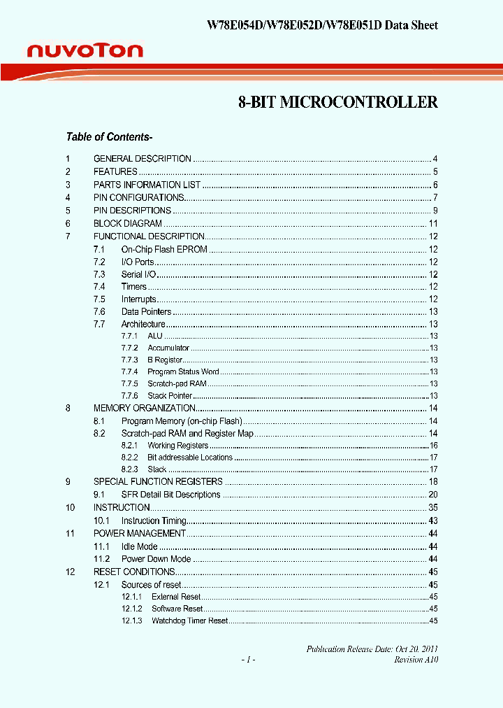 W78E054DFG_6605895.PDF Datasheet