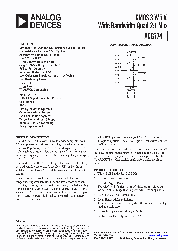 ADG774BRZ_6606074.PDF Datasheet