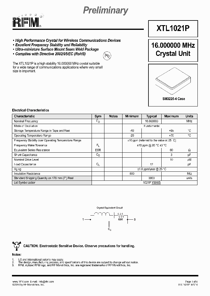 XTL1021P_6606164.PDF Datasheet