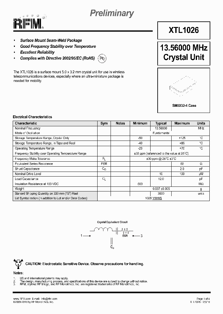XTL1026_6606168.PDF Datasheet