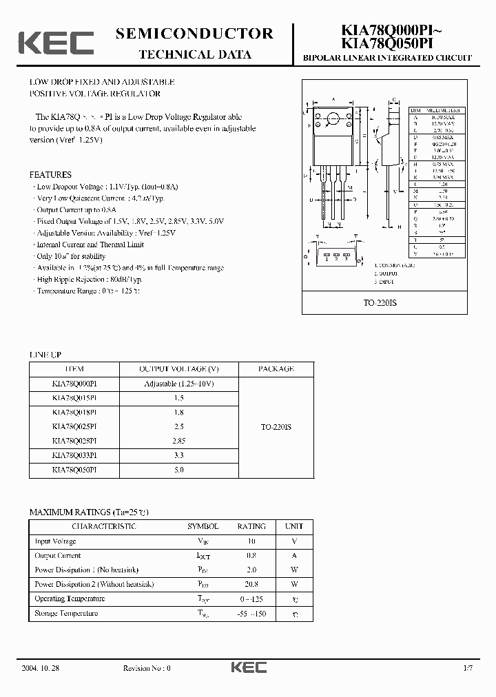 KIA78Q000PI_6606554.PDF Datasheet