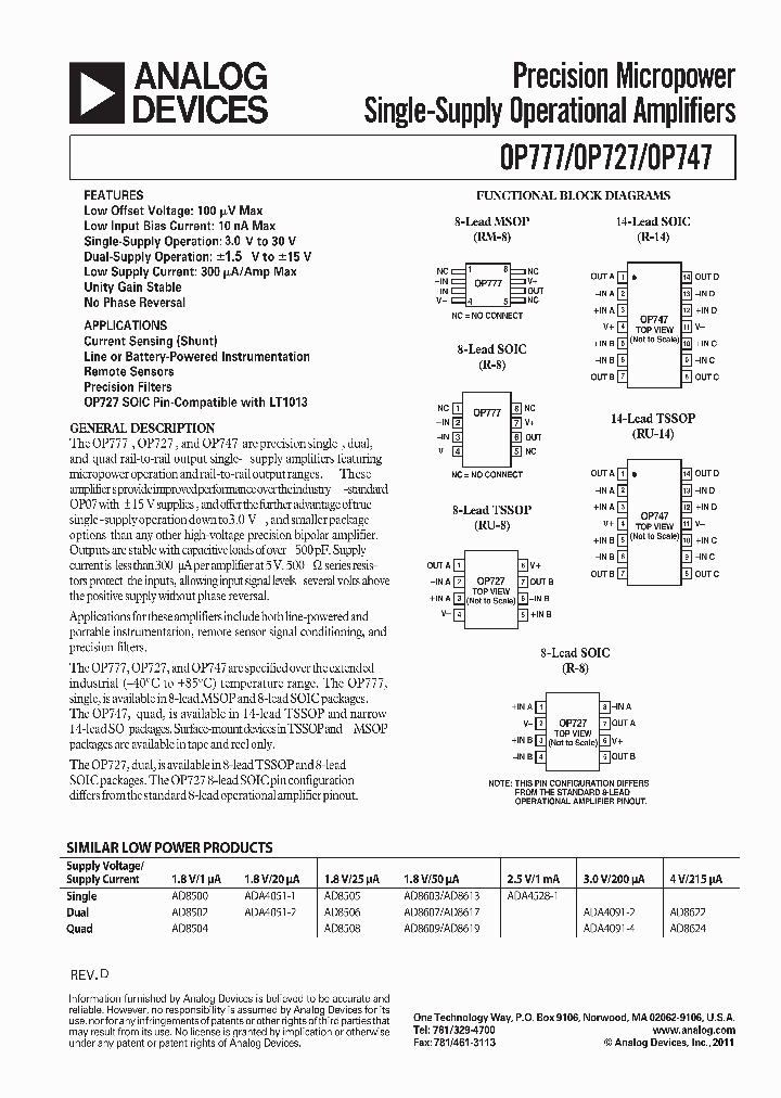 OP727ARUZ_6606787.PDF Datasheet