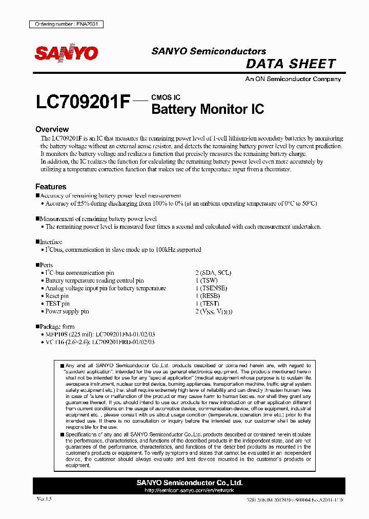 LC709201F_6607023.PDF Datasheet