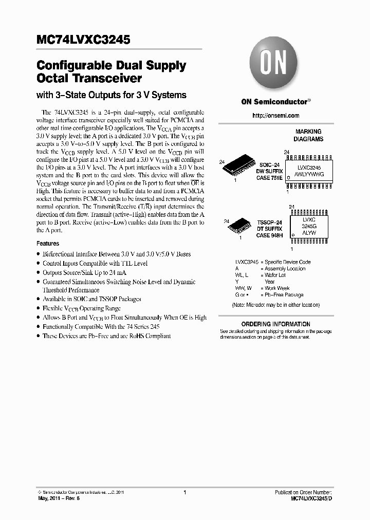MC74LVXC3245DWRG_6607488.PDF Datasheet