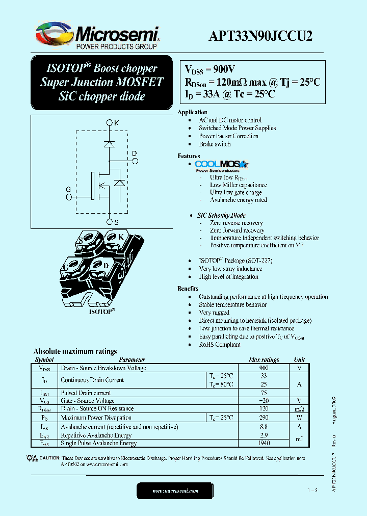APT33N90JCCU2_6607829.PDF Datasheet