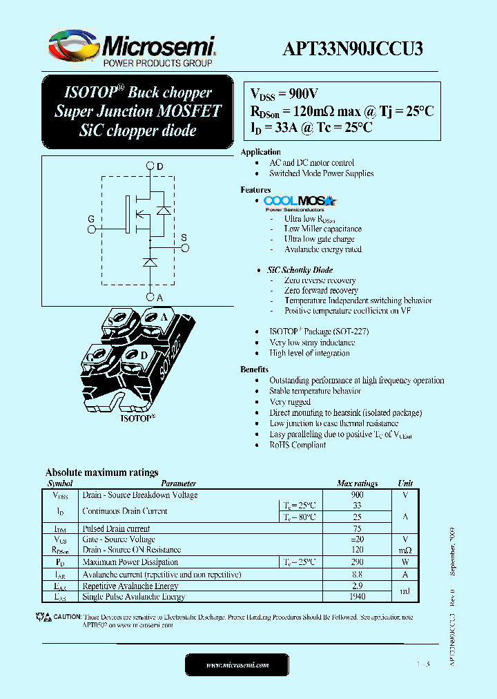 APT33N90JCCU3_6607830.PDF Datasheet