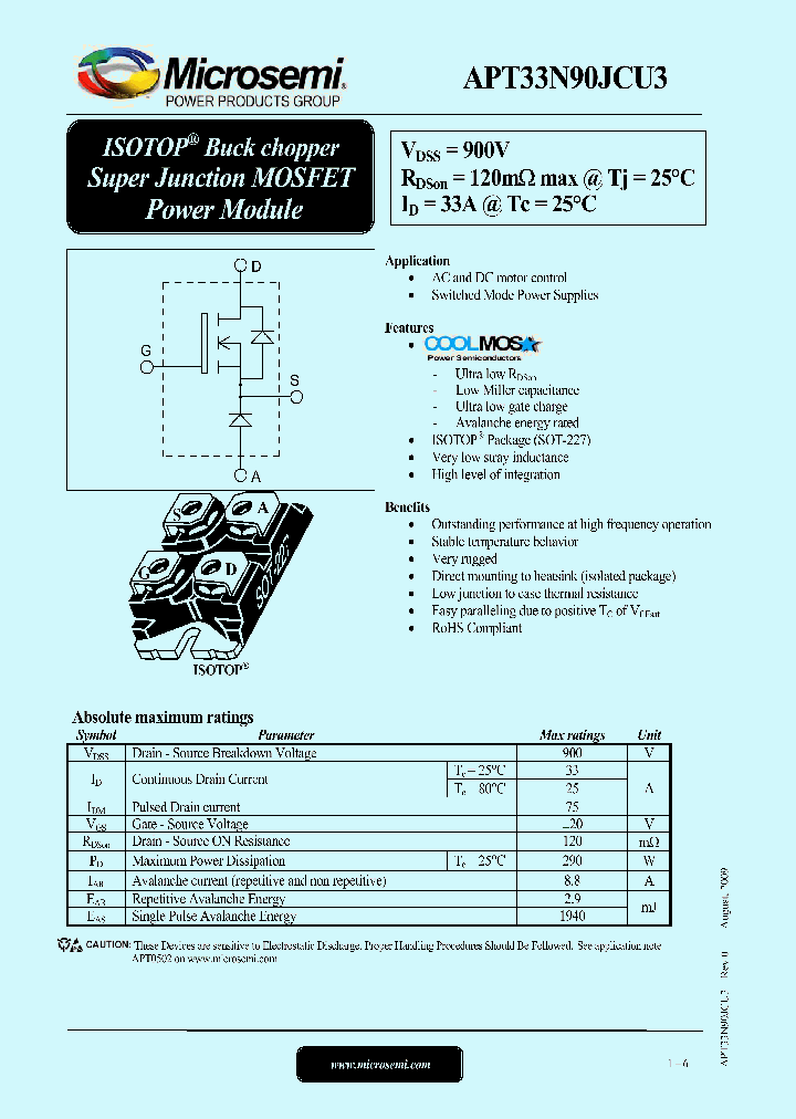 APT33N90JCU3_6607832.PDF Datasheet