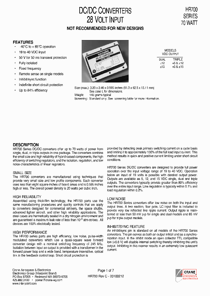 HR700_6608100.PDF Datasheet