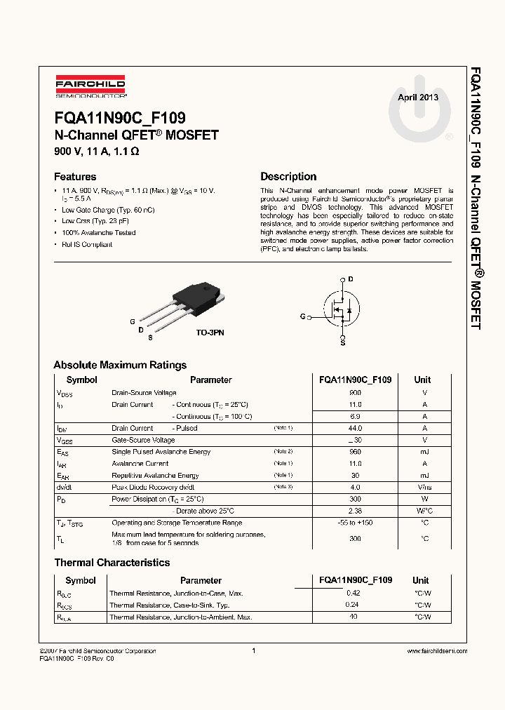 FQA11N90C-F109_6608386.PDF Datasheet
