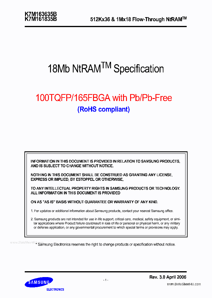 K7M161835B_6608853.PDF Datasheet