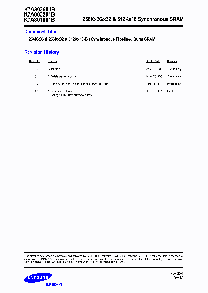K7A803201B-QC16_6609833.PDF Datasheet