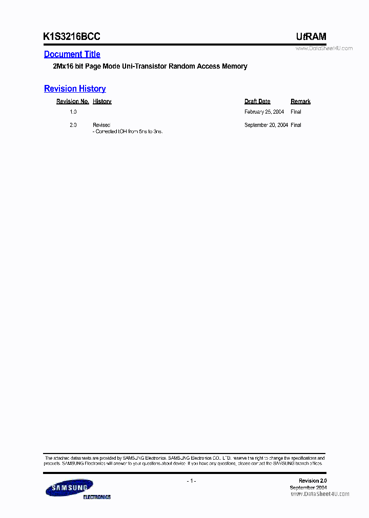 K1S3216BCC_6609118.PDF Datasheet