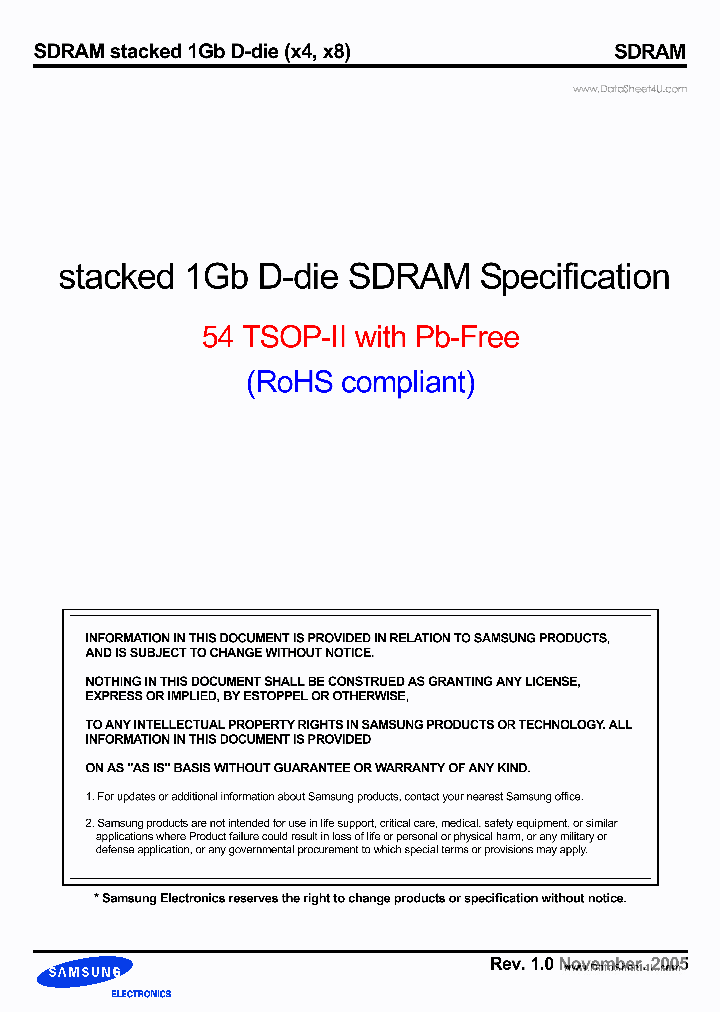 K4S1G0632D_6609537.PDF Datasheet
