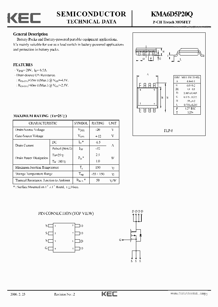 KMA6D5P20Q_6609627.PDF Datasheet
