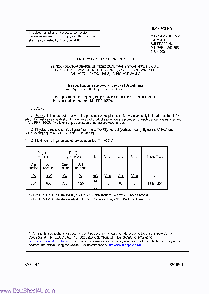 JAN2N2919_6611532.PDF Datasheet