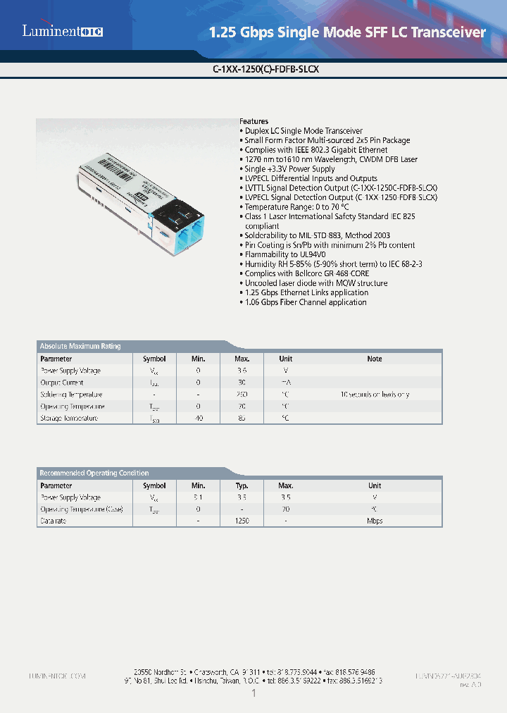 C-1610-1250C-FDFB-SLC2_6616757.PDF Datasheet
