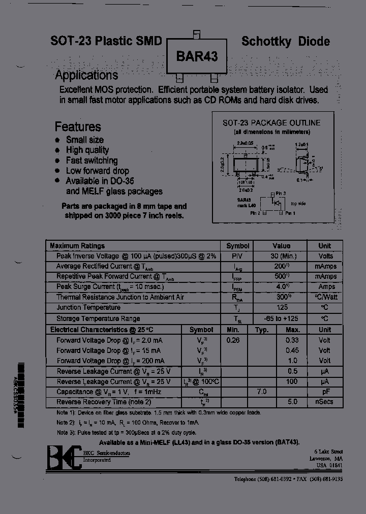 BAR43_6615067.PDF Datasheet