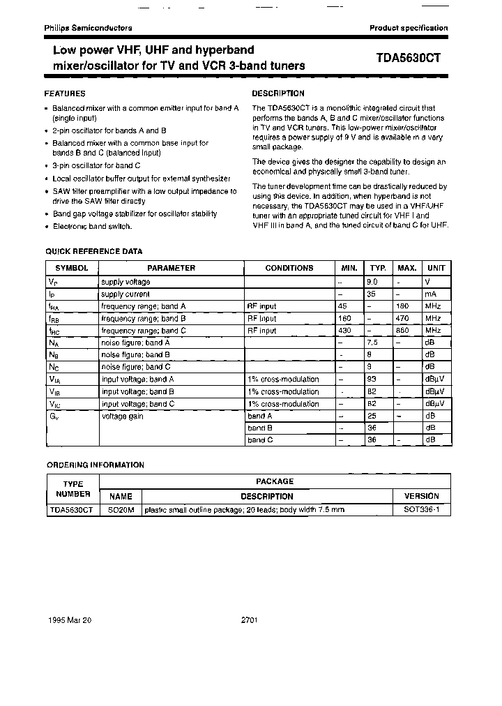TDA5630CTD_6615633.PDF Datasheet