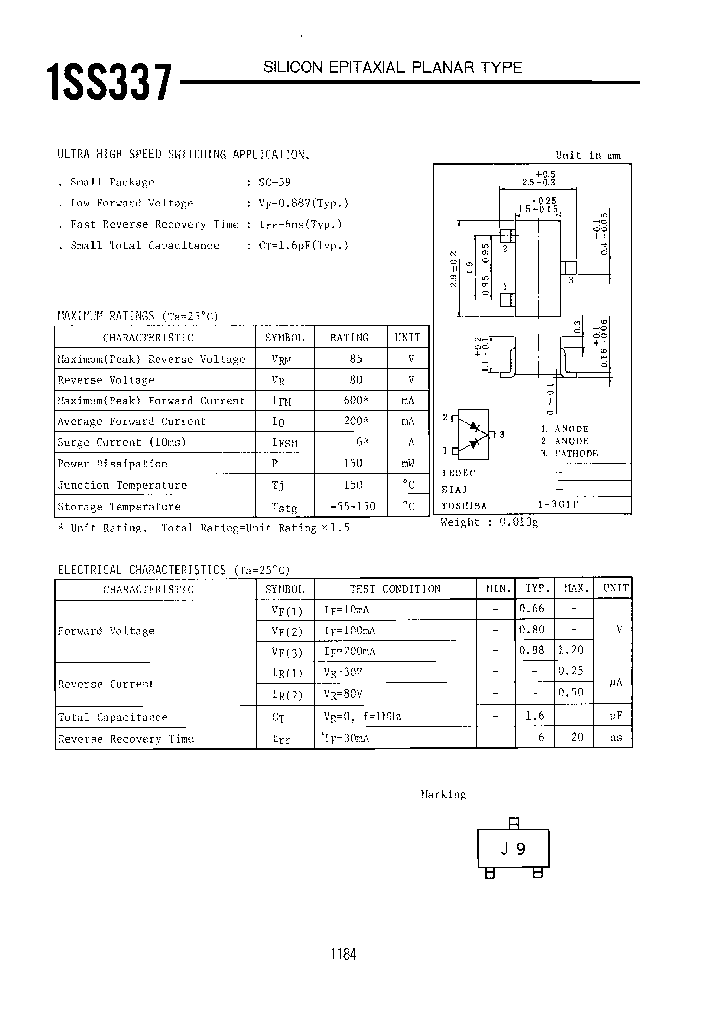 1SS337TE85R2_6617950.PDF Datasheet