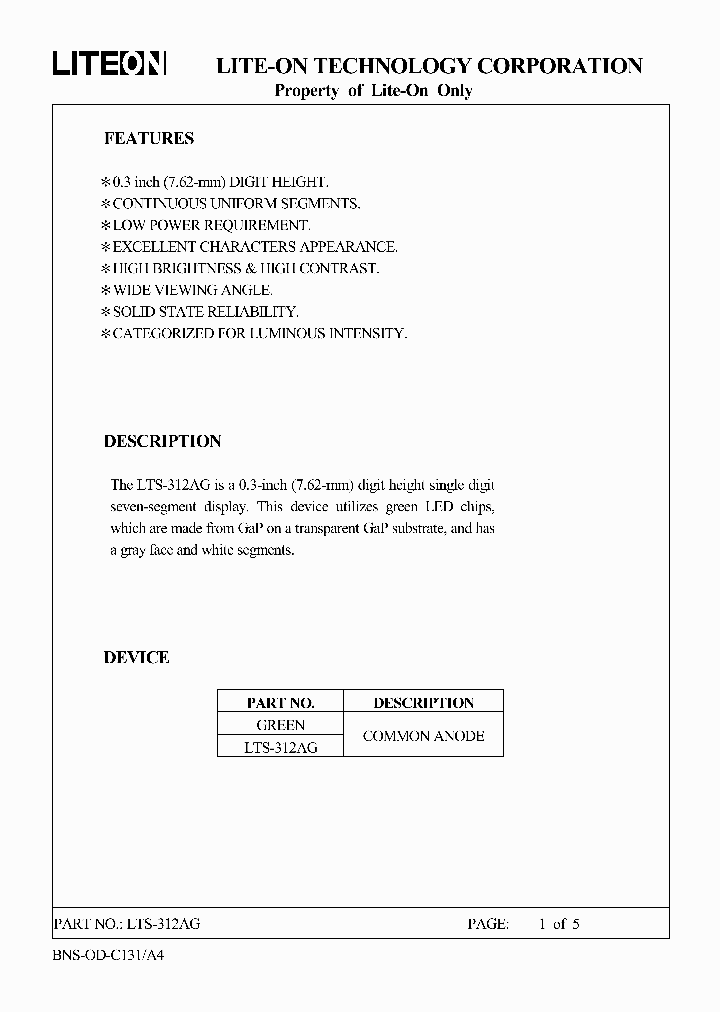 LTS-312AG_6629903.PDF Datasheet