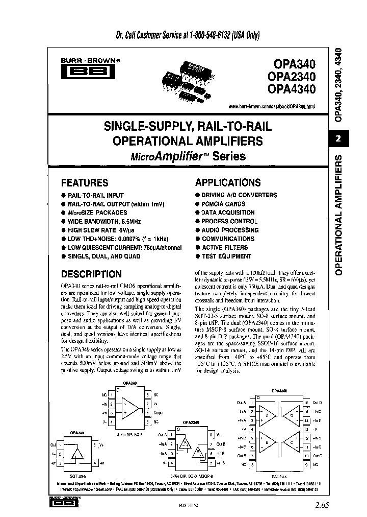 OPA2340EA-250_6617952.PDF Datasheet