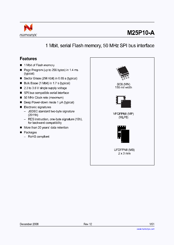 M25P10-AVMB6TGX_6618287.PDF Datasheet