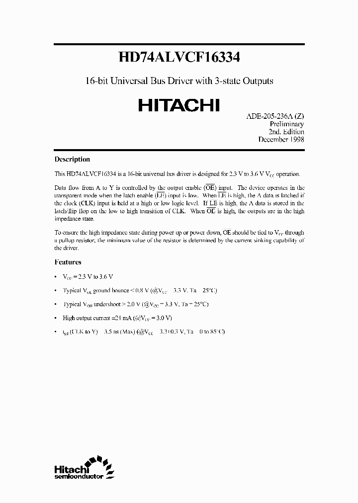 HD74ALVCF16334T_6618691.PDF Datasheet