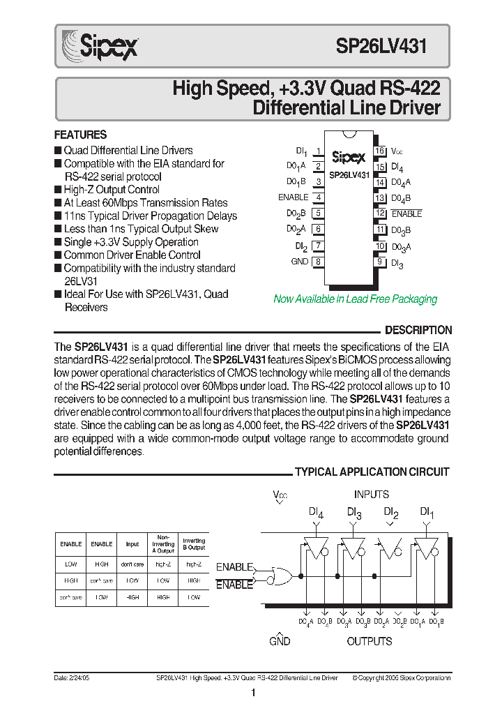 SP26LV431CN_6619112.PDF Datasheet