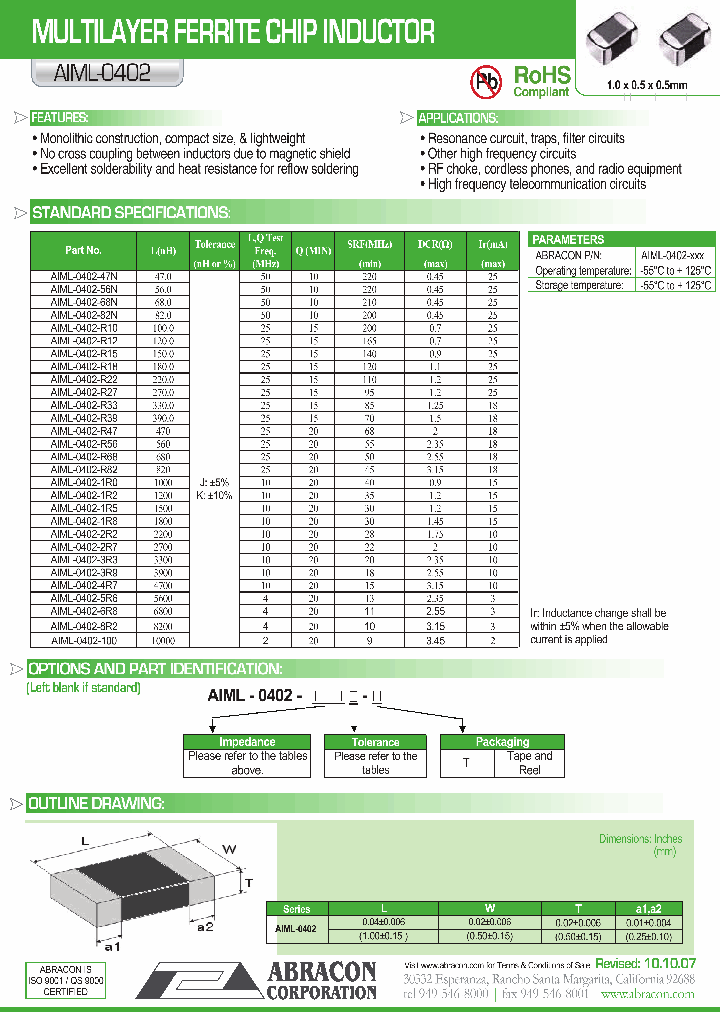 AIML-0402-R15J-T_6619380.PDF Datasheet