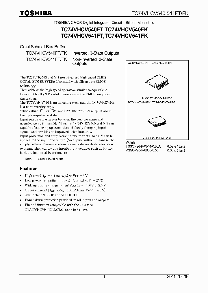 TC74VHCV541FK_6634161.PDF Datasheet