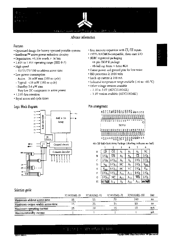 AS7C181026LL-55TI_6619086.PDF Datasheet
