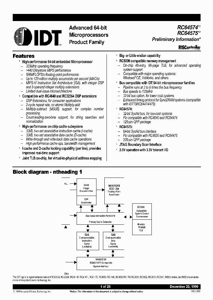 IDTI9RC64T574-300DZ_6620865.PDF Datasheet