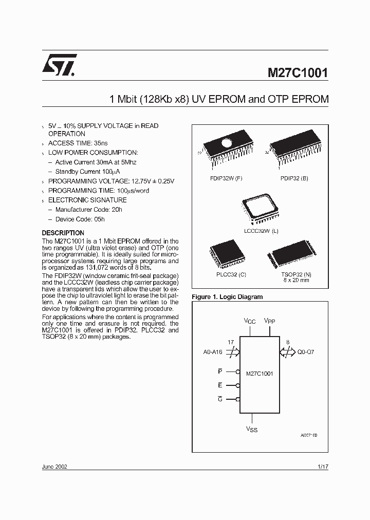 M27C1001-35N1X_6619883.PDF Datasheet